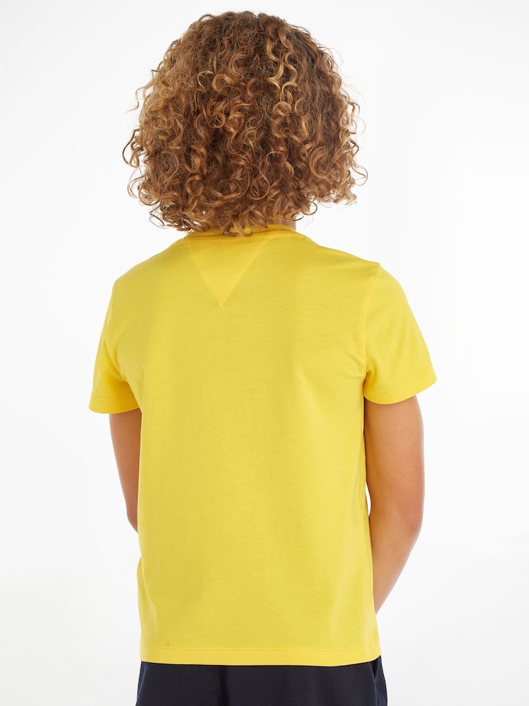 Tommy Hilfiger Girls Yellow Monotype T-Shirt - Image 2 of 6