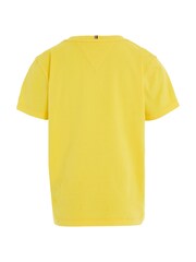 Tommy Hilfiger Girls Yellow Monotype T-Shirt - Image 5 of 6