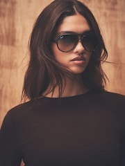 Chocolate Brown Thermal Crew Neck Long Sleeve Top - Image 5 of 9