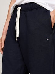 Tommy Hilfiger Blue Contrast Drawstring Fleece Cuffed Joggers - Image 3 of 6