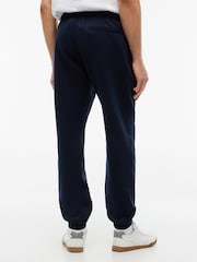 Tommy Hilfiger Blue Contrast Drawstring Fleece Cuffed Joggers - Image 5 of 6
