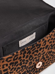 Love & Roses Leopard Print Bow Shoulder Bag - Image 7 of 8