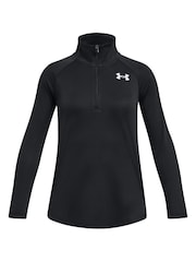 Under Armour Black Tech Graphic 1/2 Zip Sweatshirt - Image 1 of 2