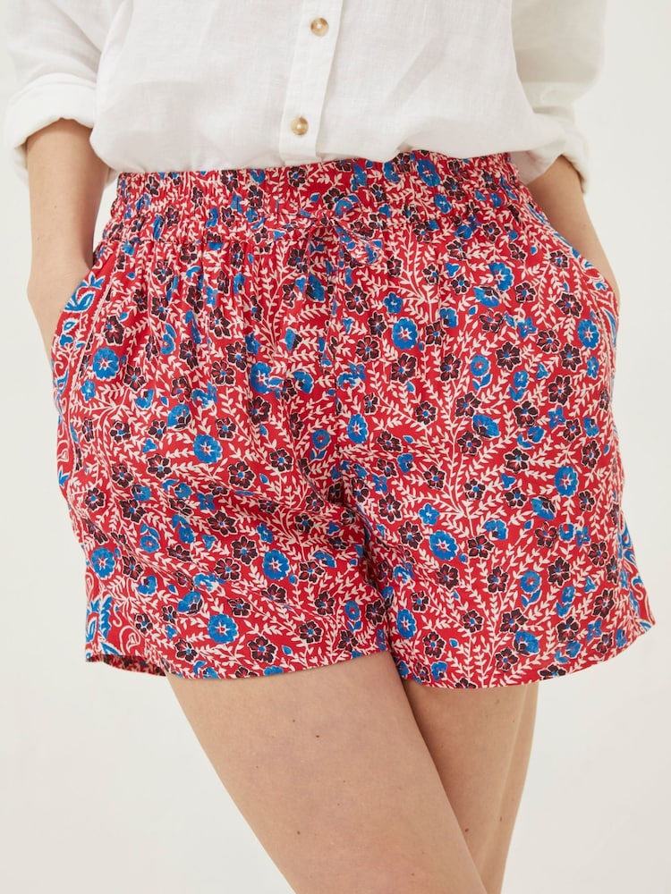 Fatface Flippy Shorts mit Holzschnittmuster - Bild 1 von 4