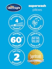 Silentnight 2 Pack Superwash Pillows - Image 6 of 7