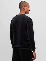 BOSS Black Velour Sweatshirt - Image 4 of 5