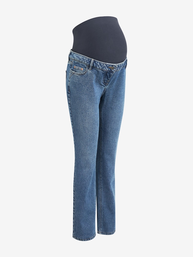 Dunkelblau - Gerade geschnittene Jeans - Bild 2 von 3 Dunkelblau - Gerade geschnittene Jeans - Bild 2 von 3