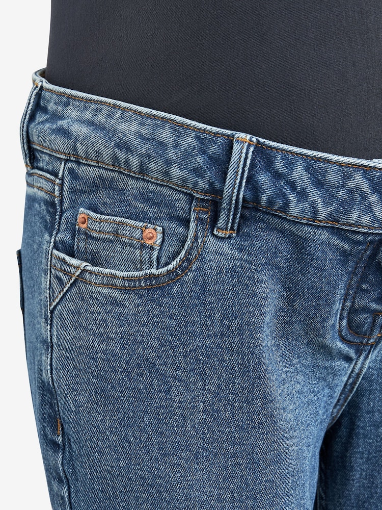 Dunkelblau - Gerade geschnittene Jeans - Bild 3 von 3 Dunkelblau - Gerade geschnittene Jeans - Bild 3 von 3