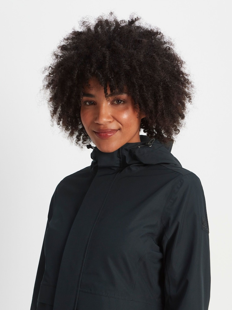 Tog 24 Black Long Saunter Waterproof Jacket - Image 9 of 10