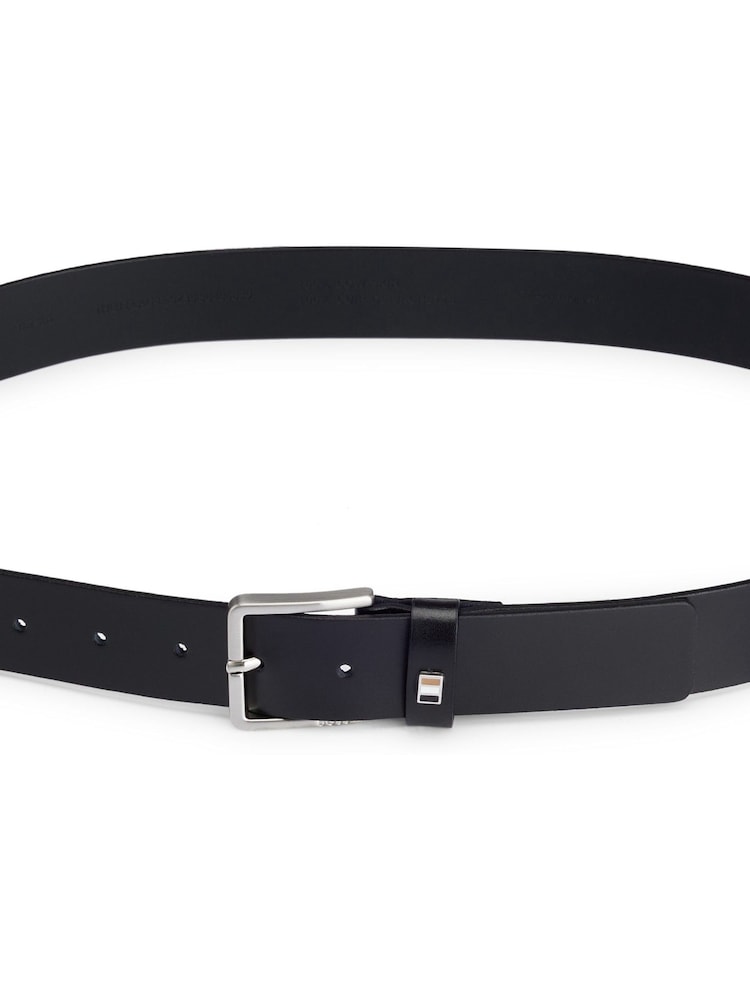 BOSS Black Flag Buckle Leather Belt - Image 2 of 5