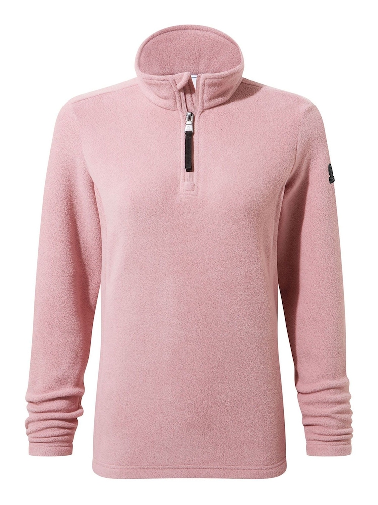 Tog 24 Pink Revive Fleece Zip Neck Jumper - Image 5 of 5