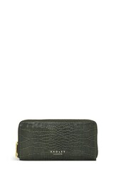 Radley London Large Green Linden Gardens Faux Croc-Effect Zip Around Matinee Purse - Image 1 of 4
