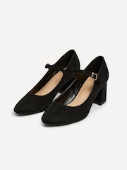 Linzi Black Madeline Court Heel with Block Heels - Image 3 of 5