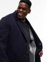 Tommy Hilfiger Blue Plus New York Label Wool Blend Coat - Image 4 of 5