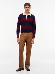 Tommy Hilfiger Brown Denton Slim Straight Chinos - Image 3 of 5