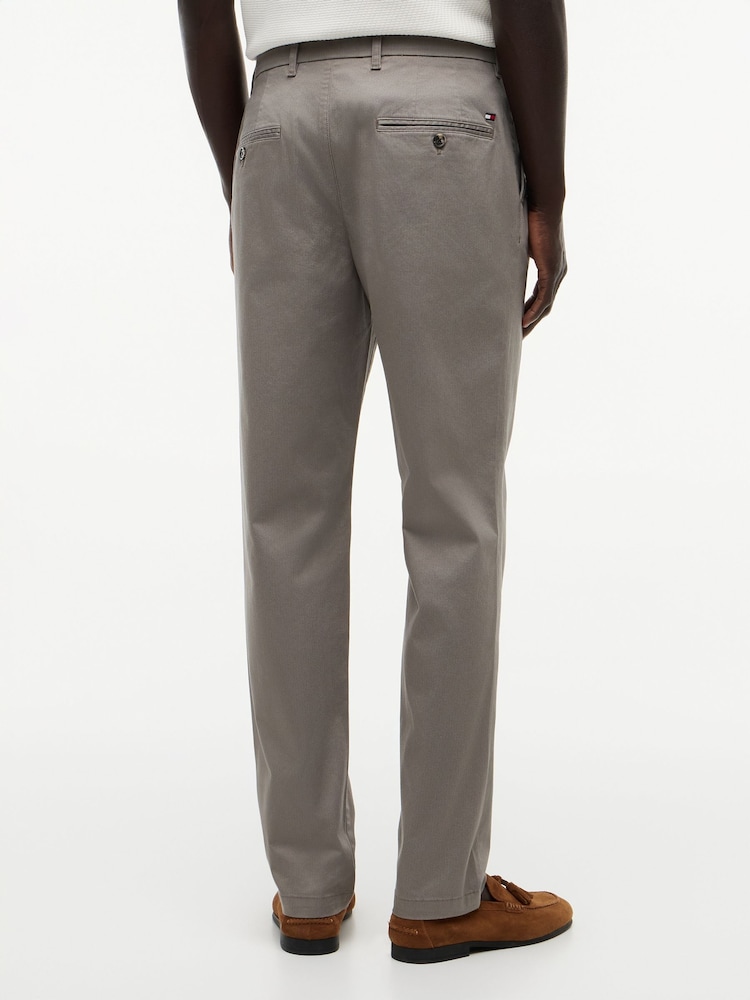 Сұр - Tommy Hilfiger Denton Slim Straight текстуралы чинос - 5суретінің 2 суреті