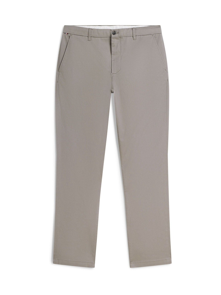 Сұр - Tommy Hilfiger Denton Slim Straight текстуралы чинос - 5суретінің 5 суреті