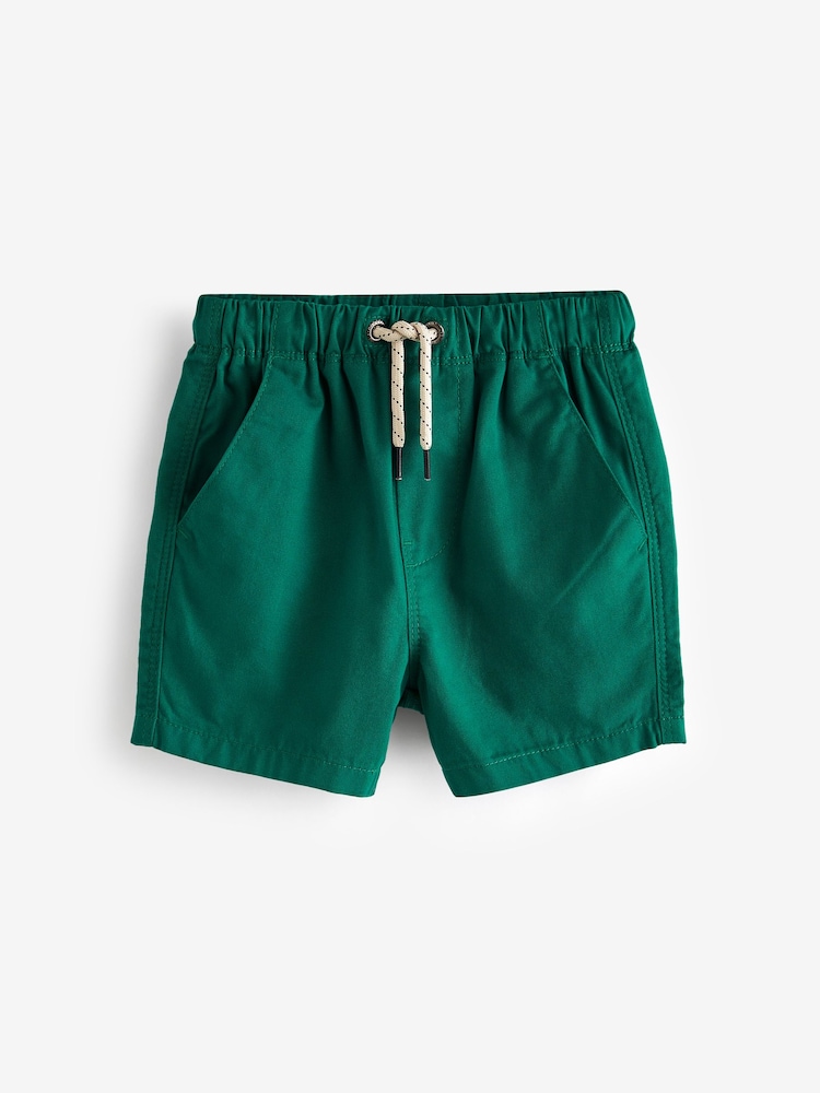 Black/Putty/Green Pull On Shorts 3 Pack (3mths-7yrs) - Image 2 of 6