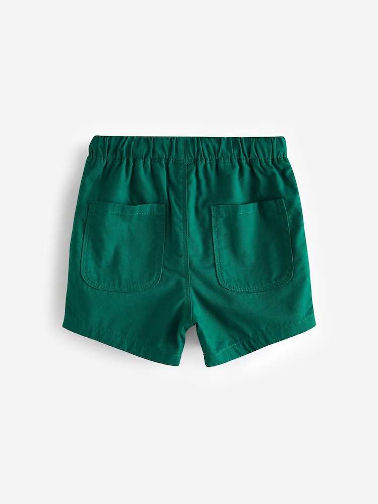 Black/Putty/Green Pull On Shorts 3 Pack (3mths-7yrs) - Image 3 of 6