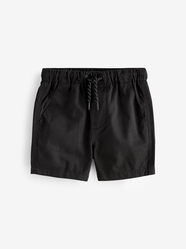 Black/Putty/Green Pull On Shorts 3 Pack (3mths-7yrs) - Image 4 of 6