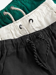 Black/Putty/Green Pull On Shorts 3 Pack (3mths-7yrs) - Image 6 of 6