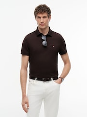 Marrón chocolate - Corte estándar - Polo de piqué 1985 de Tommy Hilfiger - Imagen 1 de 5