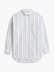 Tommy Hilfiger Relaxed Fit Mixed Stripe Poplin Shirt - Image 5 of 6
