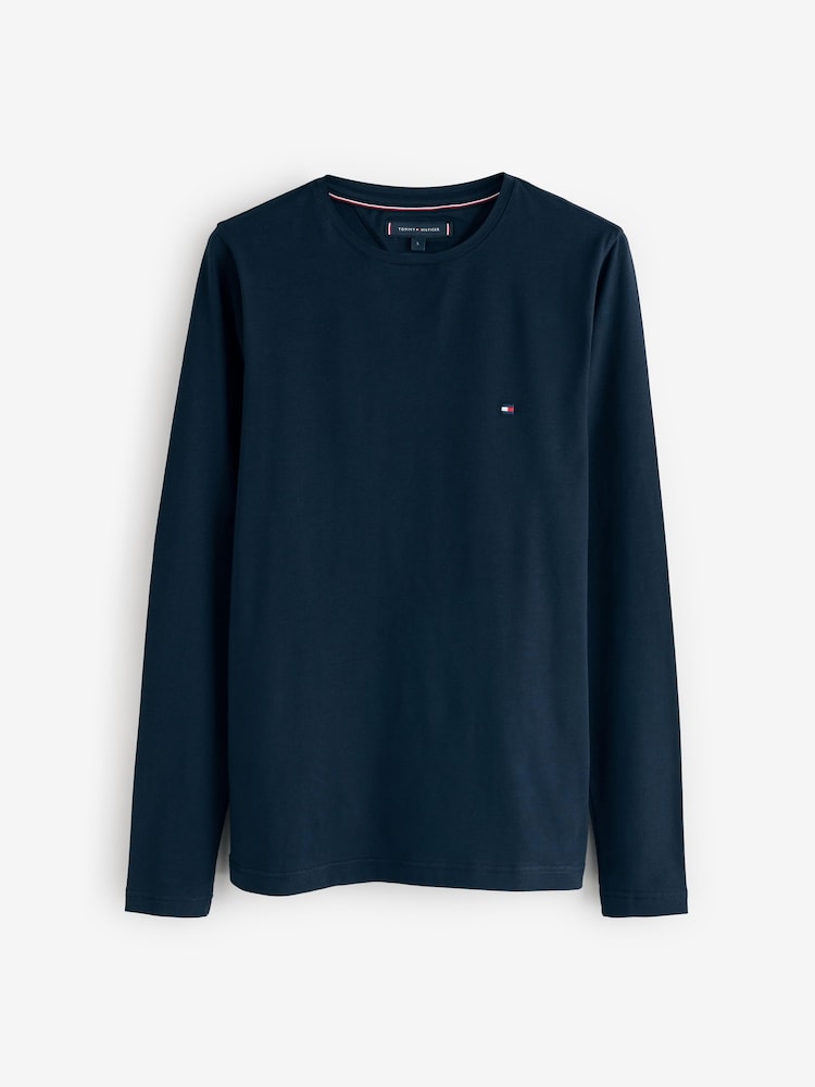 Tommy Hilfiger חולצת טי בגזרה צרה מבד ג'רזי עם שרוול ארוך - תמונה 1 מתוך 1 Tommy Hilfiger חולצת טי בגזרה צרה מבד ג'רזי עם שרוול ארוך - תמונה 1 מתוך 1