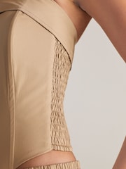 Camel Zip Front Corset Top - Image 5 of 7
