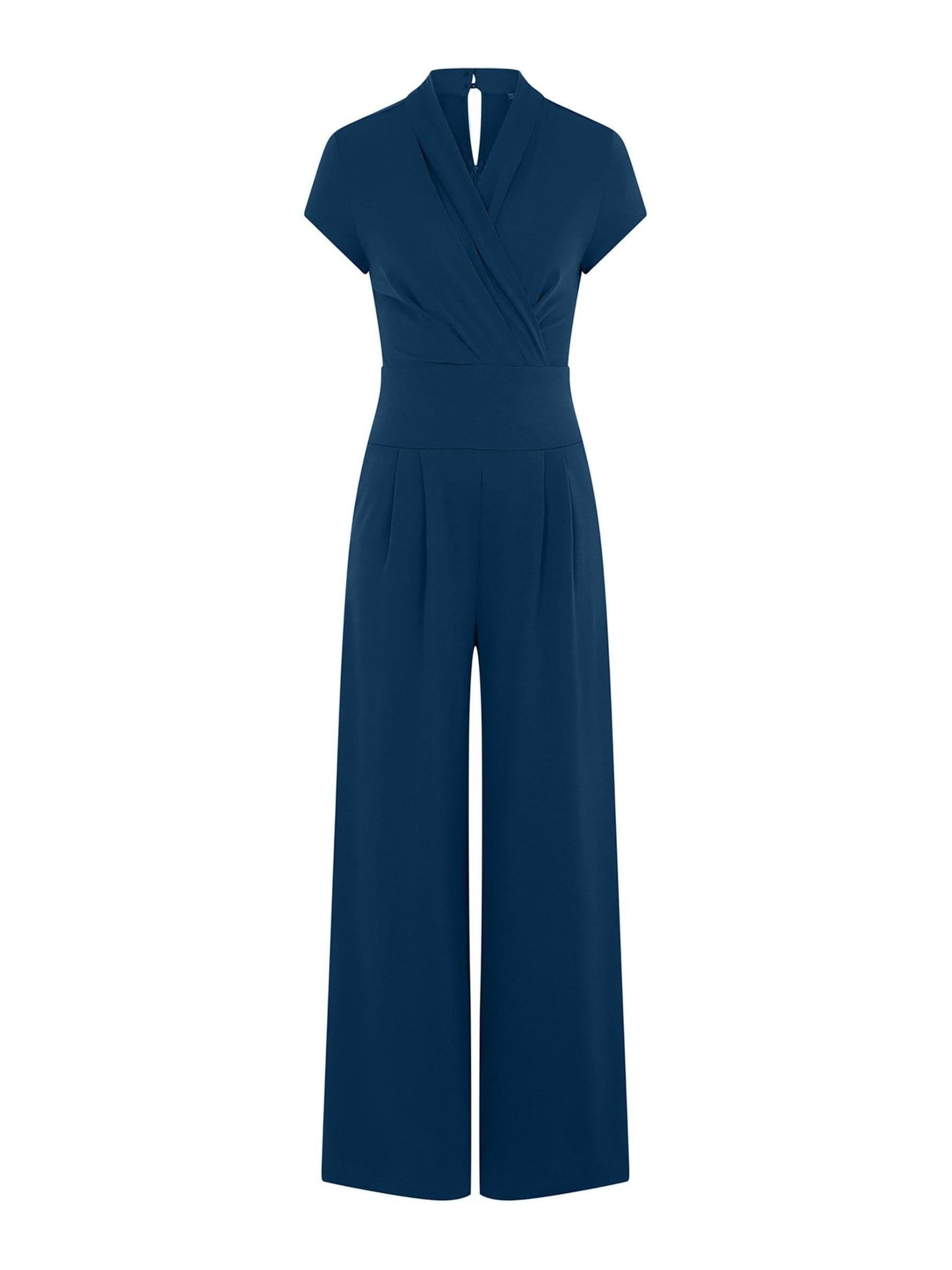 Buy HotSquash Teal Blue Cap Sleeved Wide Leg Jumpsuit from the Next UK online shop