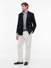 رمادي - كنزة محبوكة بنمط مجدول وربع سحّاب من Tommy Hilfiger - صورة 2 من 7