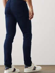 Navy Blue Skinny Soft Touch Stretch Jeans - Image 2 of 3