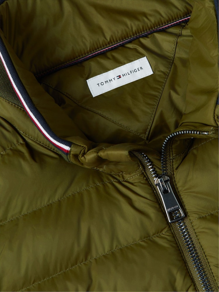 Зеленый - Tommy Hilfiger стеганые куртки на молнии - Изображение 7 7