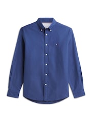 Tommy Hilfiger Dark Blue Regular Fit Oxford Shirt - Image 5 of 5