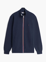 Tommy Hilfiger Blue Global Stripe Terry Track Jacket - Image 1 of 2