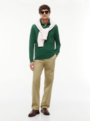 Žalia - Tommy Hilfiger 1985 įprasto kirpimo ilgomis rankovėmis polo marškinėliai - 4 paveikslėlis iš 6