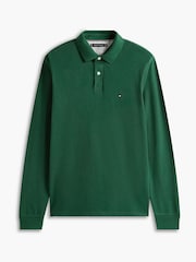 Žalia - Tommy Hilfiger 1985 įprasto kirpimo ilgomis rankovėmis polo marškinėliai - 6 paveikslėlis iš 6