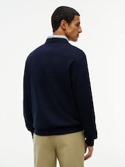 Tommy Hilfiger Blue 1985 Logo Terry Crew Neck Sweatshirt - Image 2 of 6