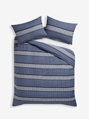 Blue Stripe Duvet Cover and Pillowcase Set - Image 4 of 4
