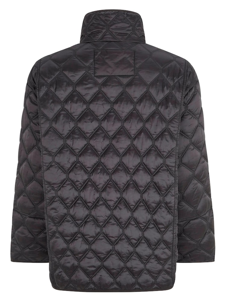 Mint Velvet Black Oversized Quilted Jacket - Image 4 of 4