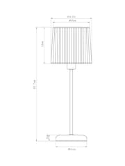 Pink Palazzo Small Table Lamp - Image 8 of 8