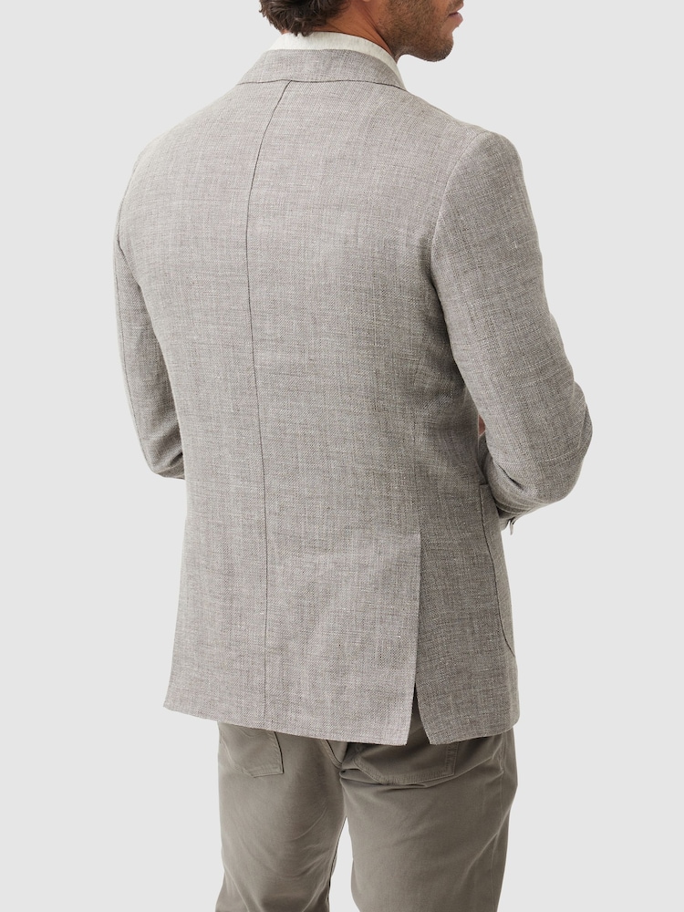 Rodd & Gunn Brown The Cascades Sports Fit Jacket - Image 2 of 5