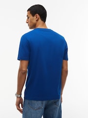 Tommy Hilfiger Blue Logo Embroidery Insert T-Shirt - Image 2 of 4
