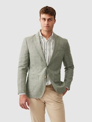 Rodd & Gunn Green The Cascades Sports Fit Jacket - Image 1 of 5