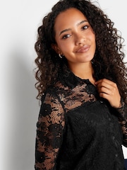 M&Co Black Lace Shirt - Image 4 of 4