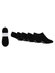 Jeff Banks Black Super Low Cut Shoe Liners Socks 5 Pack - Image 1 of 6