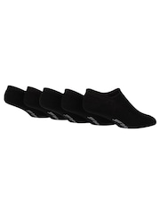Jeff Banks Black Super Low Cut Shoe Liners Socks 5 Pack - Image 2 of 6