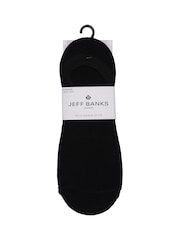 Jeff Banks Black Super Low Cut Shoe Liners Socks 5 Pack - Image 5 of 6