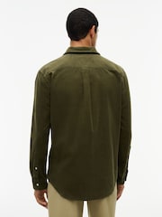 Tommy Hilfiger Green Regular Fit Fine Corduroy Shirt - Image 2 of 5