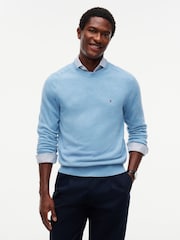 Sky Blue - Джемпер из овечьей шерсти с круглым вырезом Tommy Hilfiger - Изображение 1 5